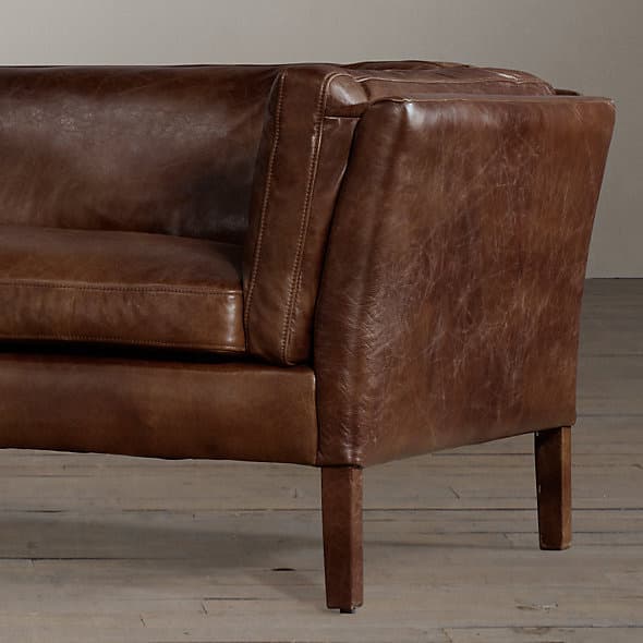 Restoration Hardware Sorensen Leather Sofa — фото 2