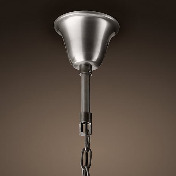 Restoration Hardware 1920s Odeon Glass Fringe 5-Ring Chandelier Iron — фото 2