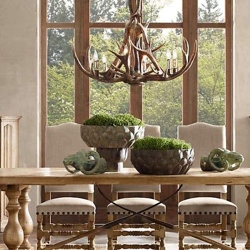 Restoration Hardware Adirondack Antler 6-Arm Chandelier — фото 2