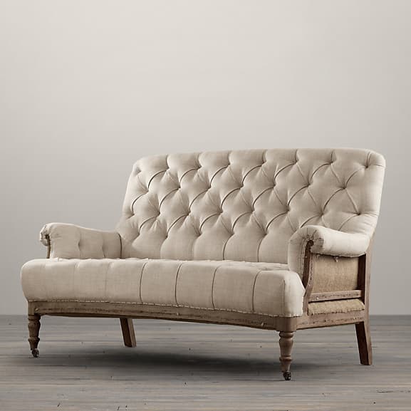 Restoration Hardware Deconstructed French Victorian Settee