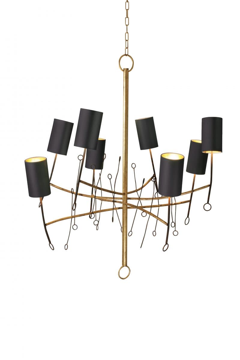 Подвесной светильник Porta Romana Extra Small Lollipop Chandelier — фото 3