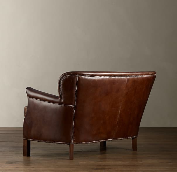 Диван Restoration Hardware Professor's Leather Double Chair With Nailheads — фото 4
