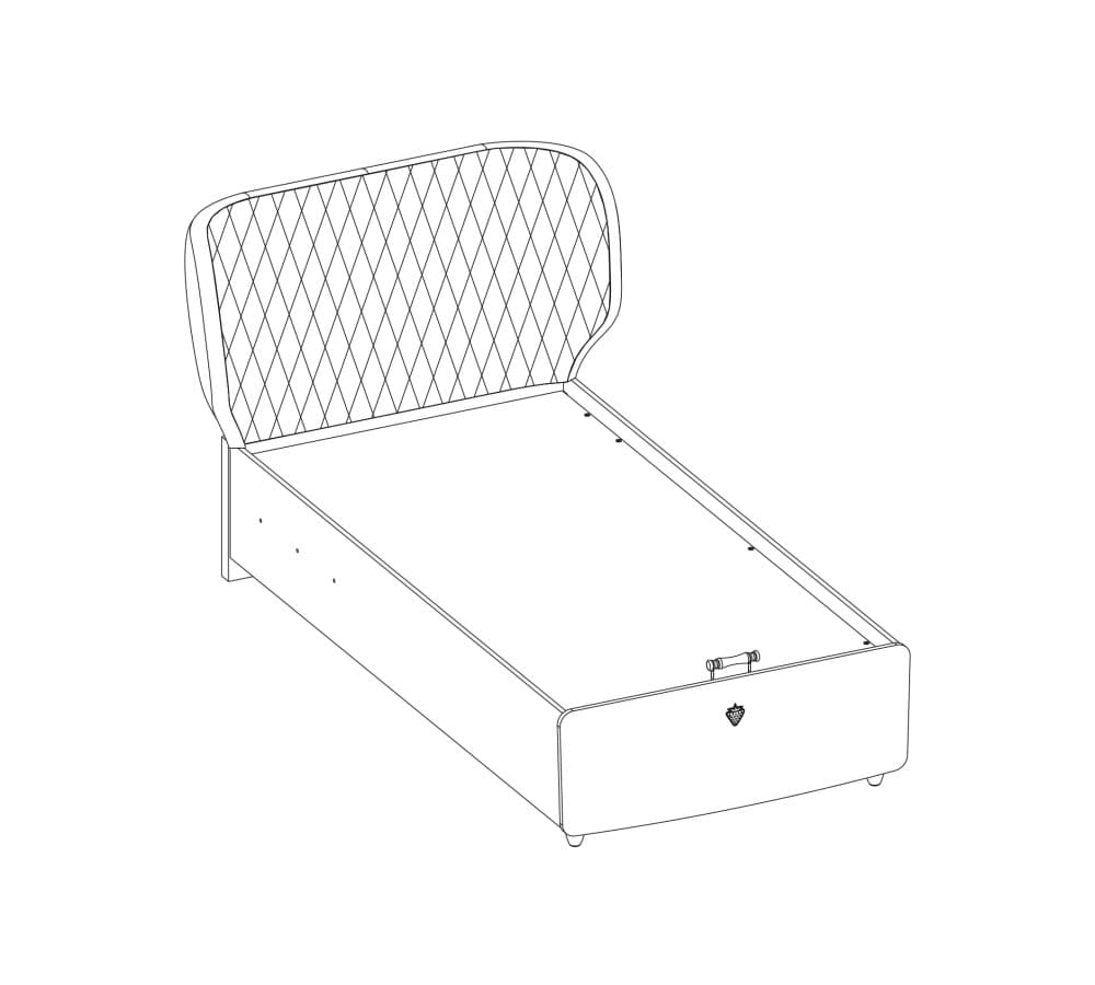 Кровать CILEK Lofter Bedbase (100x200 Cm) — фото 4