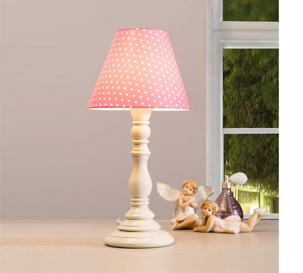 Настольная лампа CILEK Flora Dotty Table Lamp (Pink) — фото 3