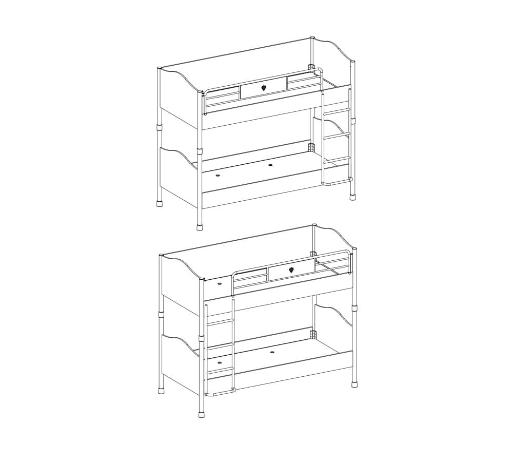 Кровать вухъярусная CILEK Selena Bunk Bed (90x200 Cm) — фото 5