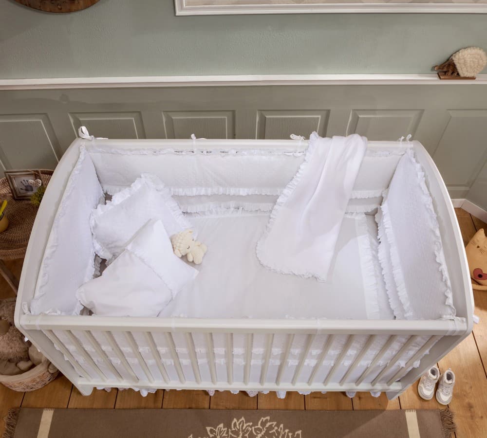 Детская кроватка CILEK Romantic Baby White Swinging Baby Bed — фото 2