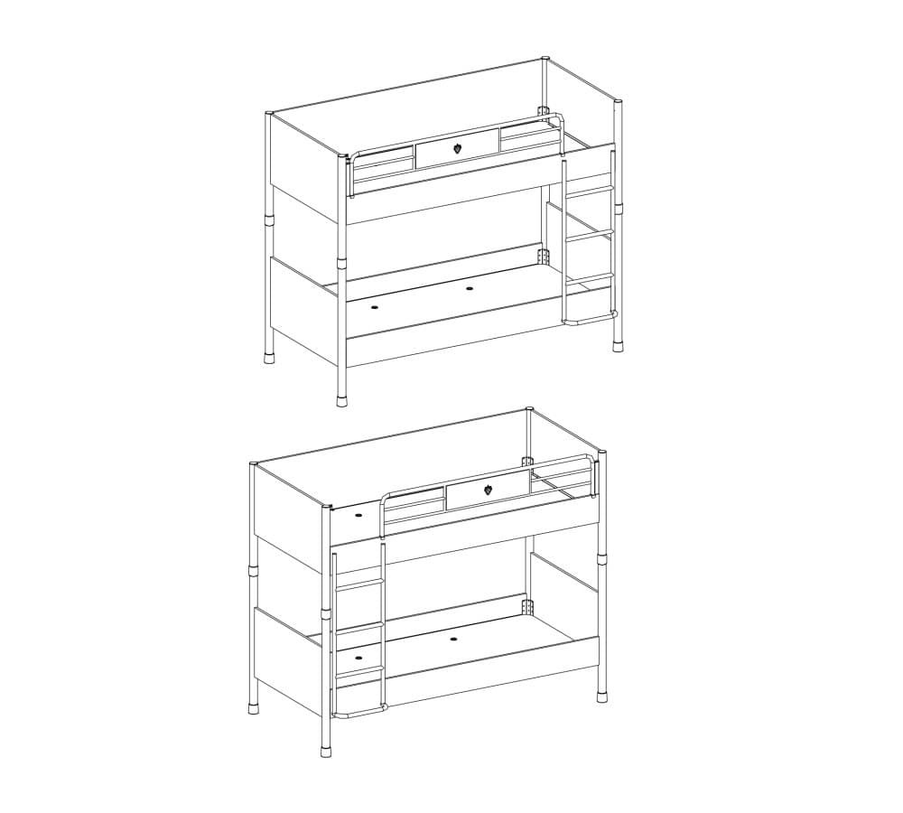 Двухъярусная кровать CILEK Mocha Bunk Bed — фото 4