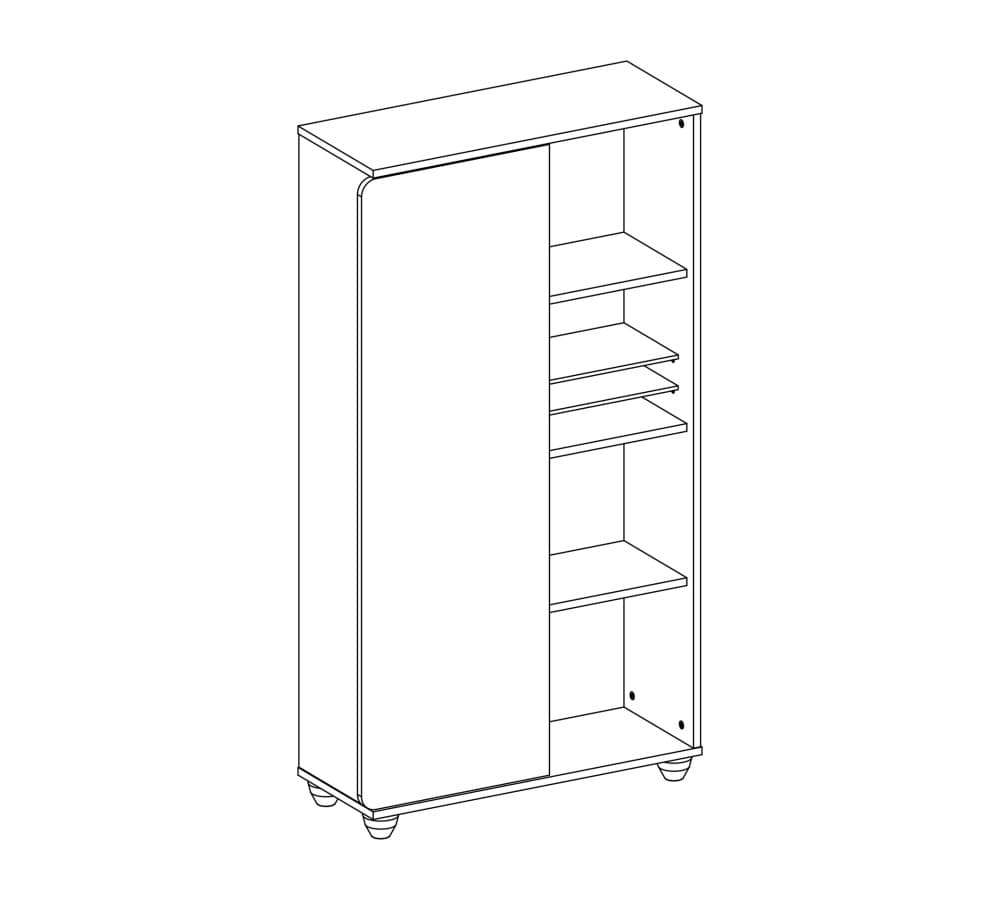 Шкаф CILEK Mocha Bookcase With Storage — фото 3