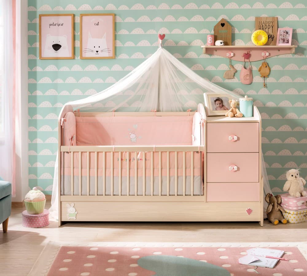 Детская кроватка CILEK Baby Girl Convertible Baby Bed (75x160)