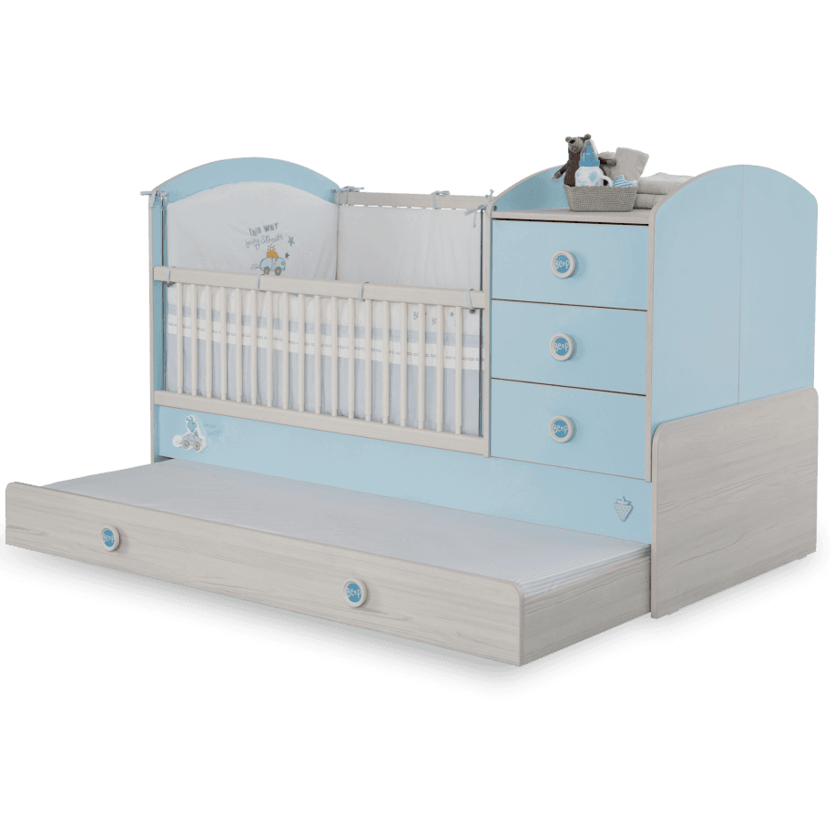 Детская кроватка CILEK Baby Boy St с кроватью для родителя — фото 1