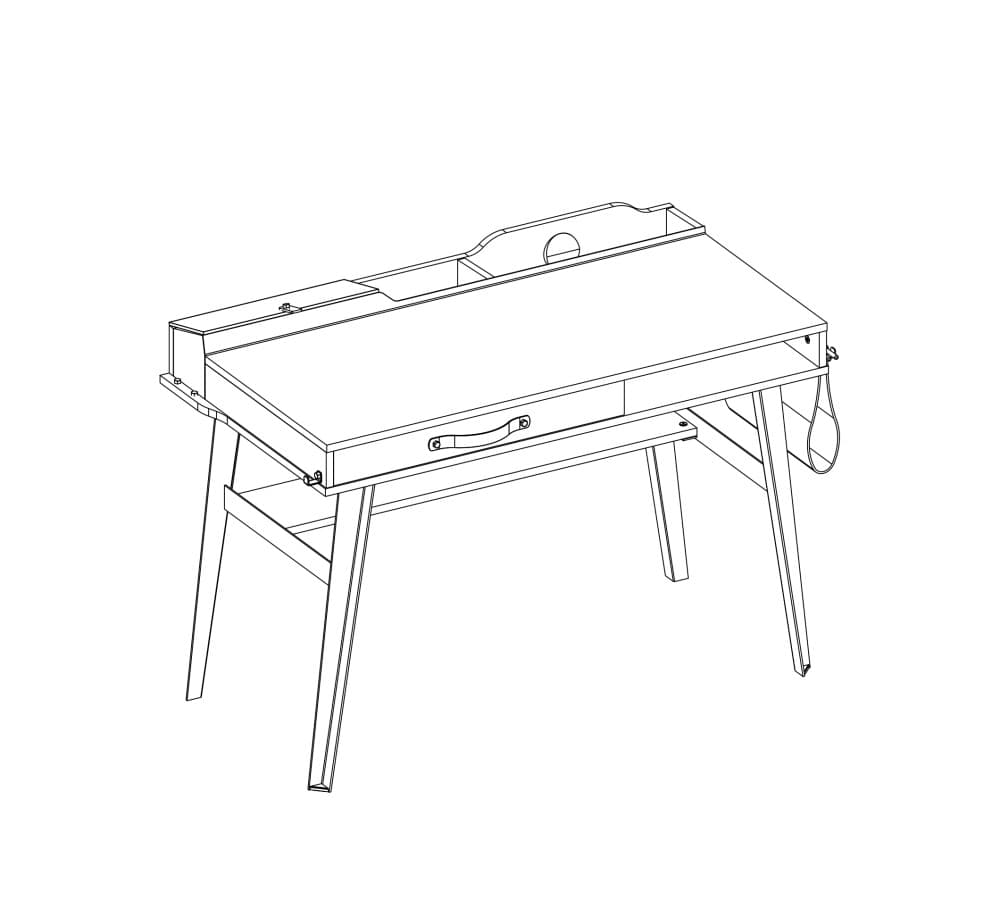 Письменный стол CILEK Dark Metal Small Study Desk — фото 9