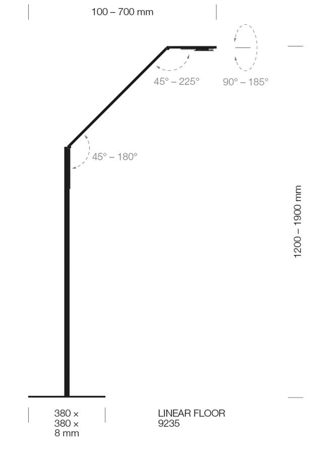 Напольная лампа LUCTRA FLOOR LINEAR — фото 2