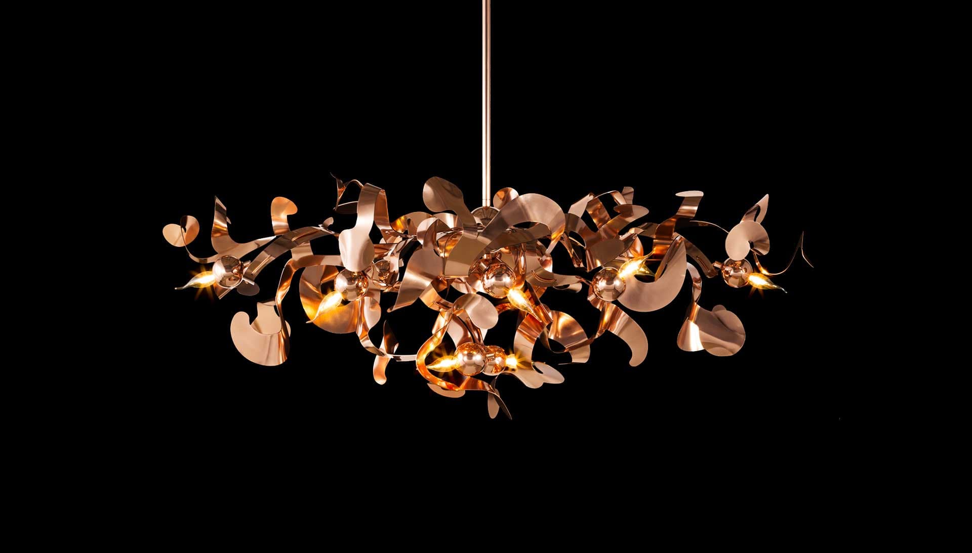 Подвесной светильник Brand van Egmond Kelp chandelier oval — фото 2