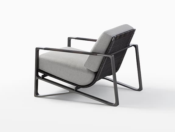 Уличное кресло Holly Hunt OMURA LOUNGE CHAIR — фото 3