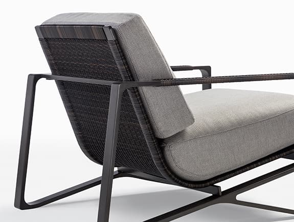 Уличное кресло Holly Hunt OMURA LOUNGE CHAIR — фото 4