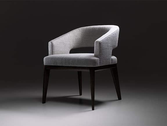 Стул с подлокотниками Holly Hunt MINERVA DINING CHAIR — фото 5