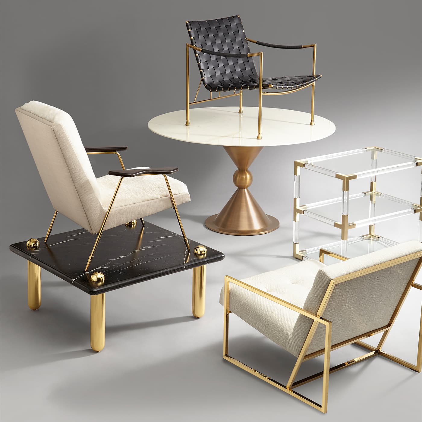 Приставной столик Jonathan Adler Jacques 2-Tier Side Table — фото 6
