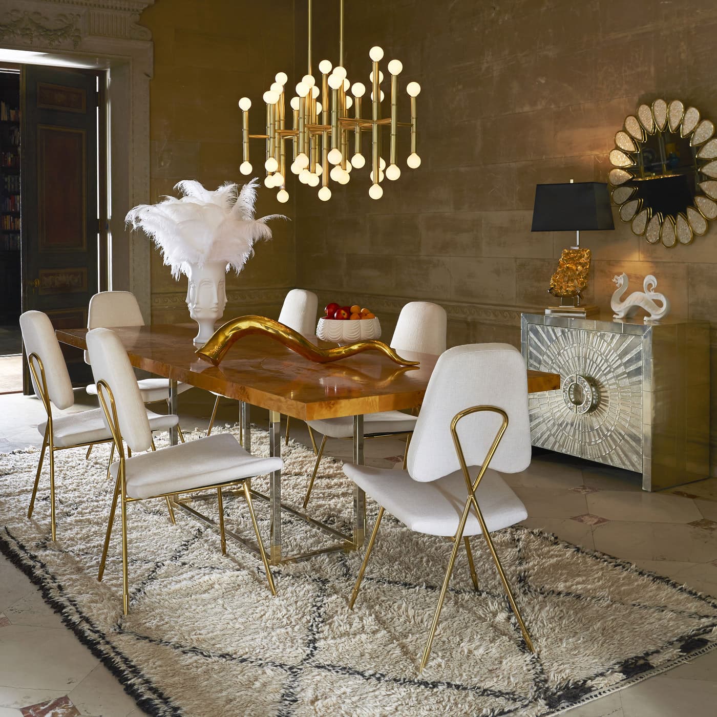 Подвесной светильник Jonathan Adler Meurice Rectangle Chandelier — фото 6