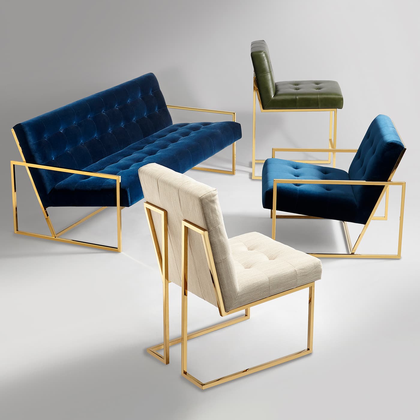 Стул Jonathan Adler Goldfinger Counter Stool — фото 9