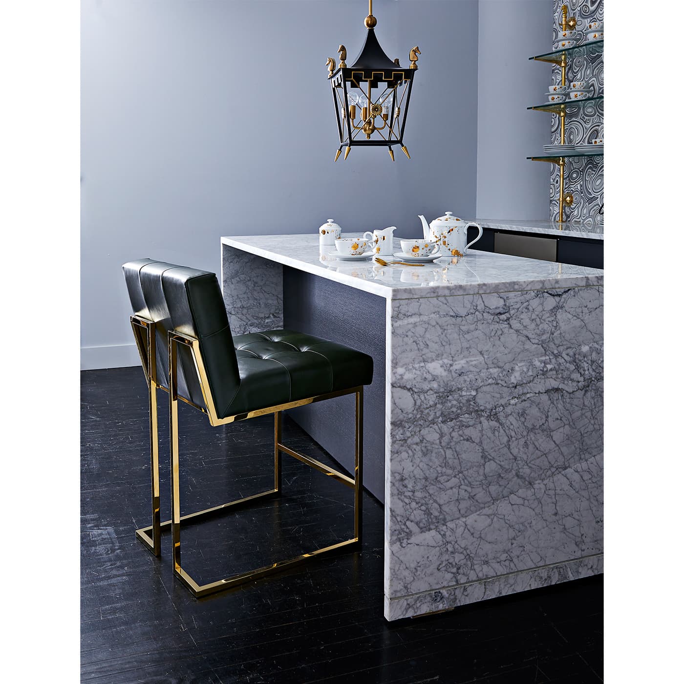 Стул Jonathan Adler Goldfinger Counter Stool — фото 10
