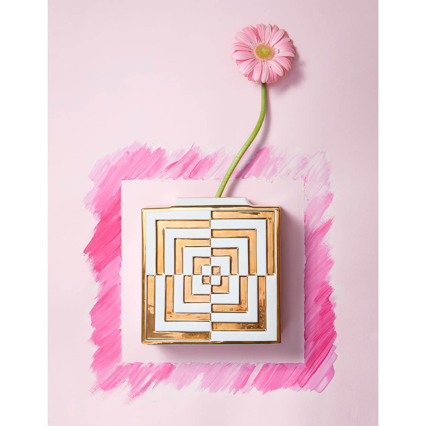 Ваза Jonathan Adler Futura Op Art Square Vase — фото 5