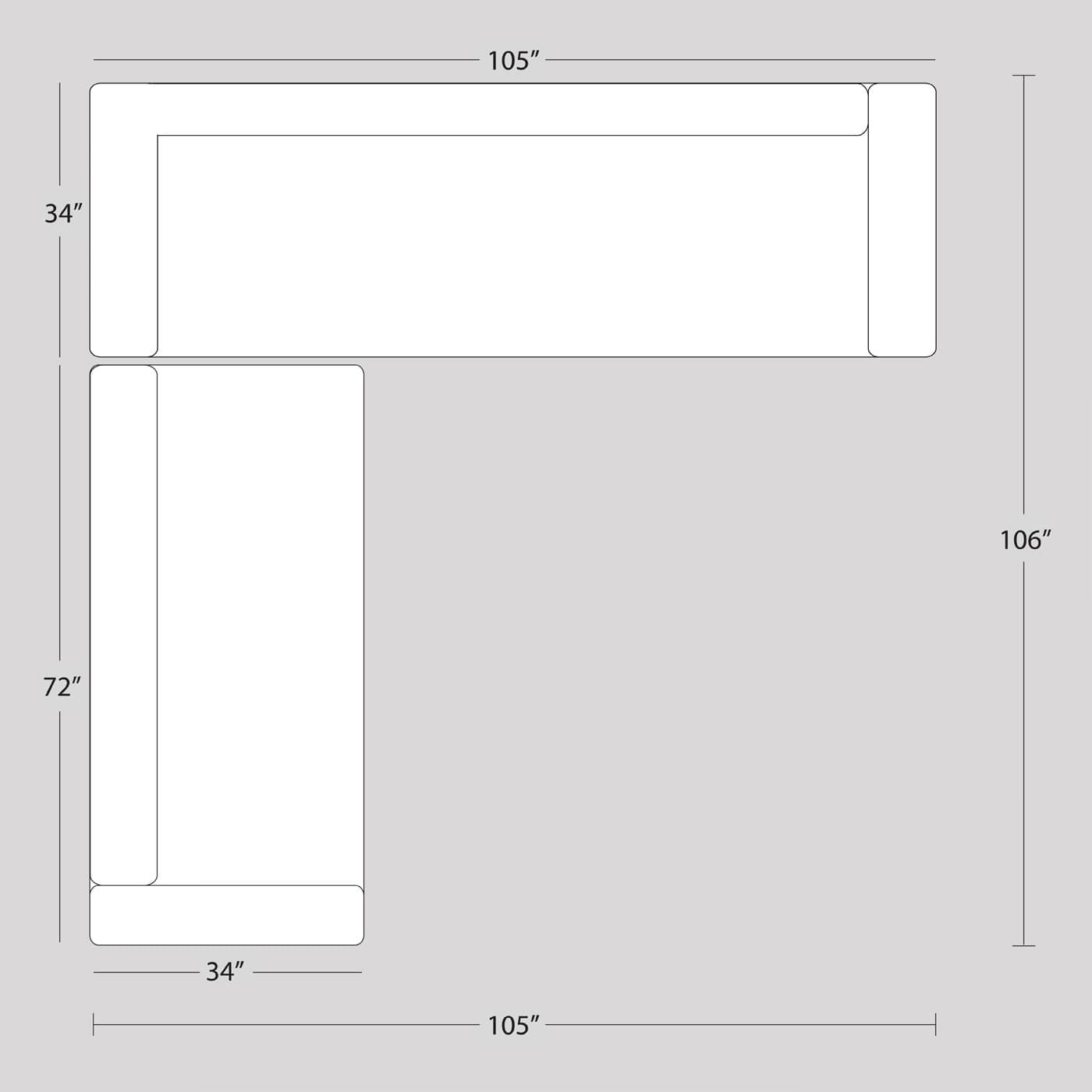 Диван модульный Jonathan Adler Lampert Sectional Left Arm Facing — фото 2