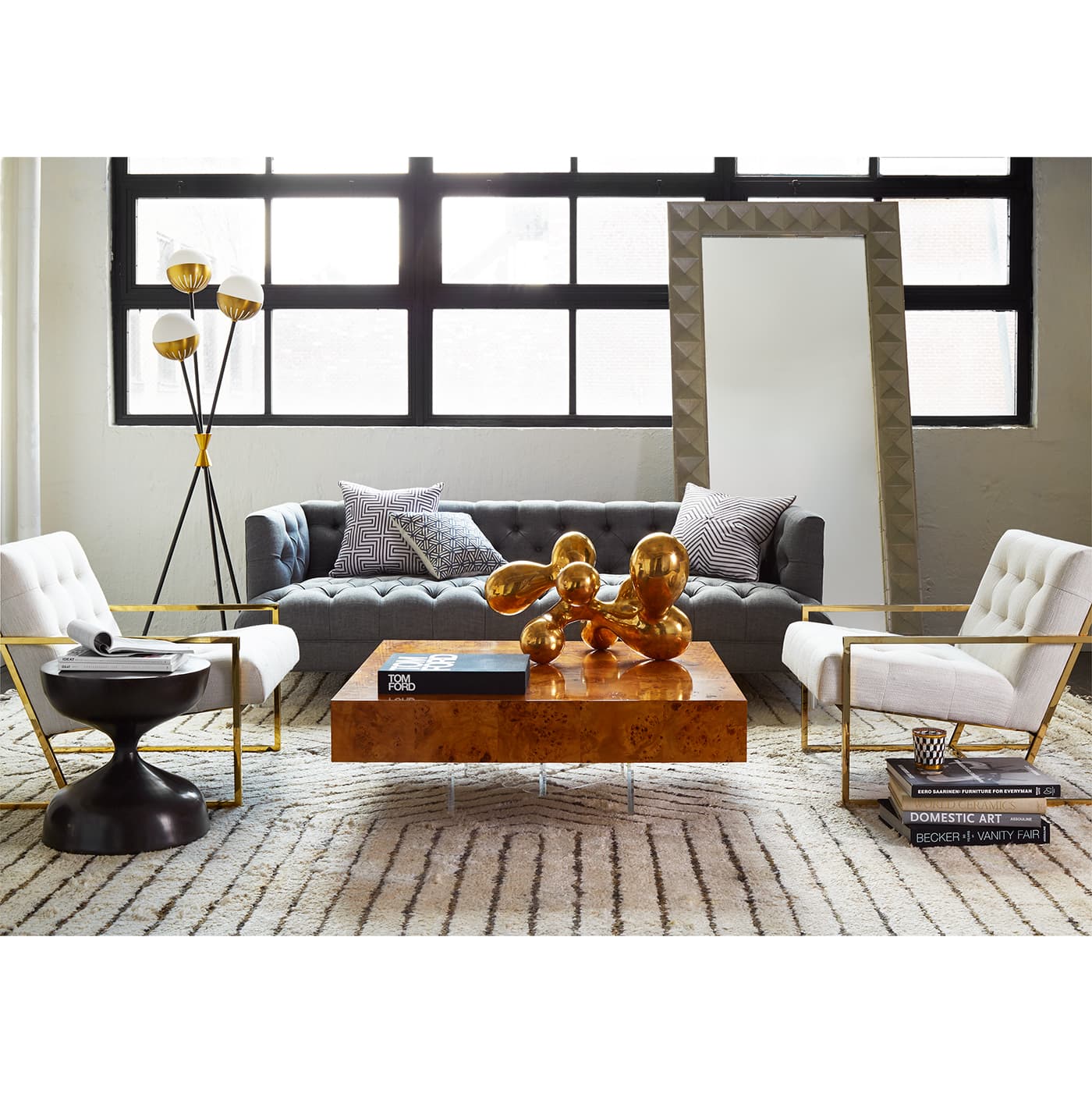 Диван Jonathan Adler Baxter T-Arm Sofa — фото 8
