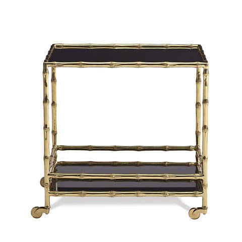 Столик на колесиках Ralph Lauren Brass Bamboo Drinks Trolley — фото 2