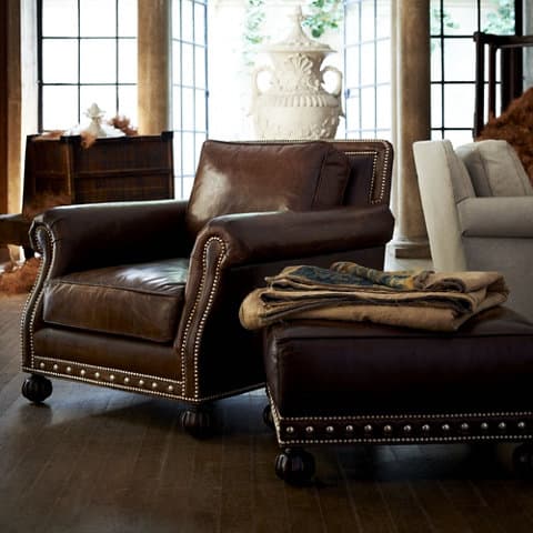 Кресло с пуфом Ralph Lauren Aran Isles Chair & Ottoman — фото 7