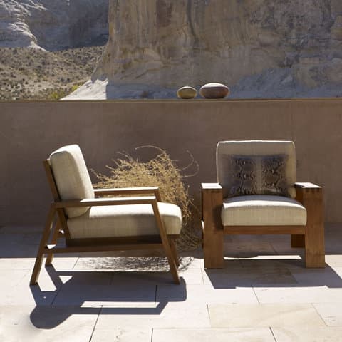 Кресло Ralph Lauren Desert Modern Wood Club Chair — фото 4