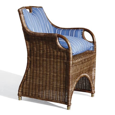 Стул с подлокотниками Ralph Lauren Jamaica Wicker Dining Chair — фото 2