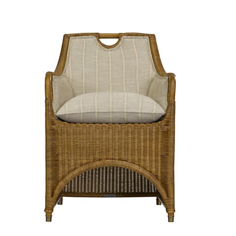 Стул с подлокотниками Ralph Lauren Jamaica Wicker Dining Chair — фото 3