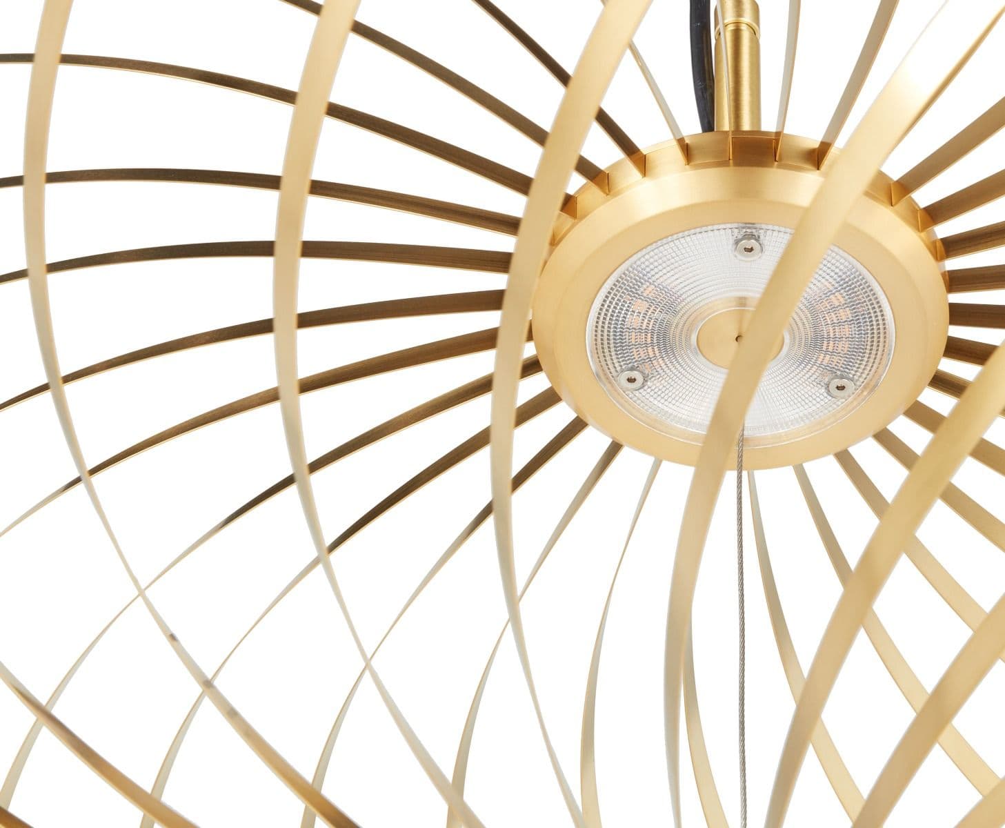 Подвесной светильник Tom Dixon Spring Large Pendant Brass — фото 8