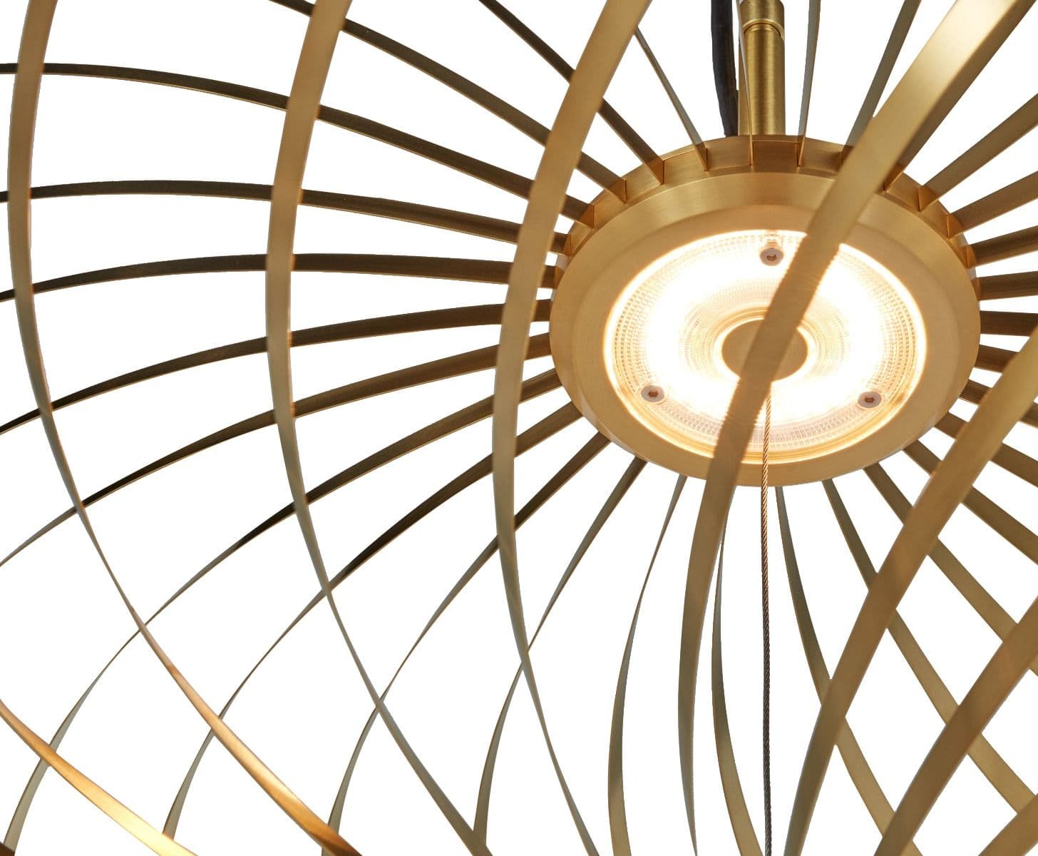 Подвесной светильник Tom Dixon Spring Large Pendant Brass — фото 9