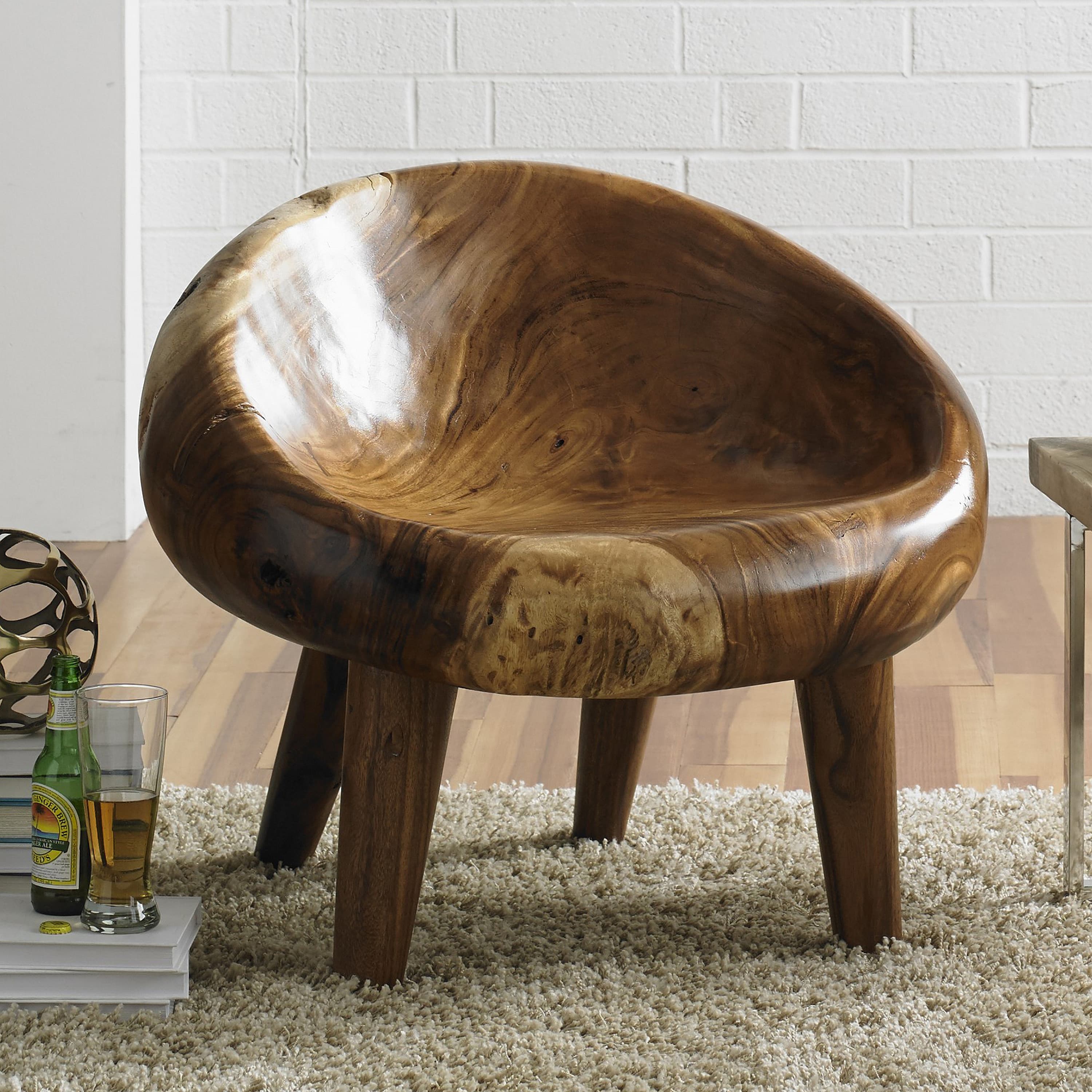 Стул Phillips Collection Chamcha Wood River Stone Chair, Assorted — фото 3