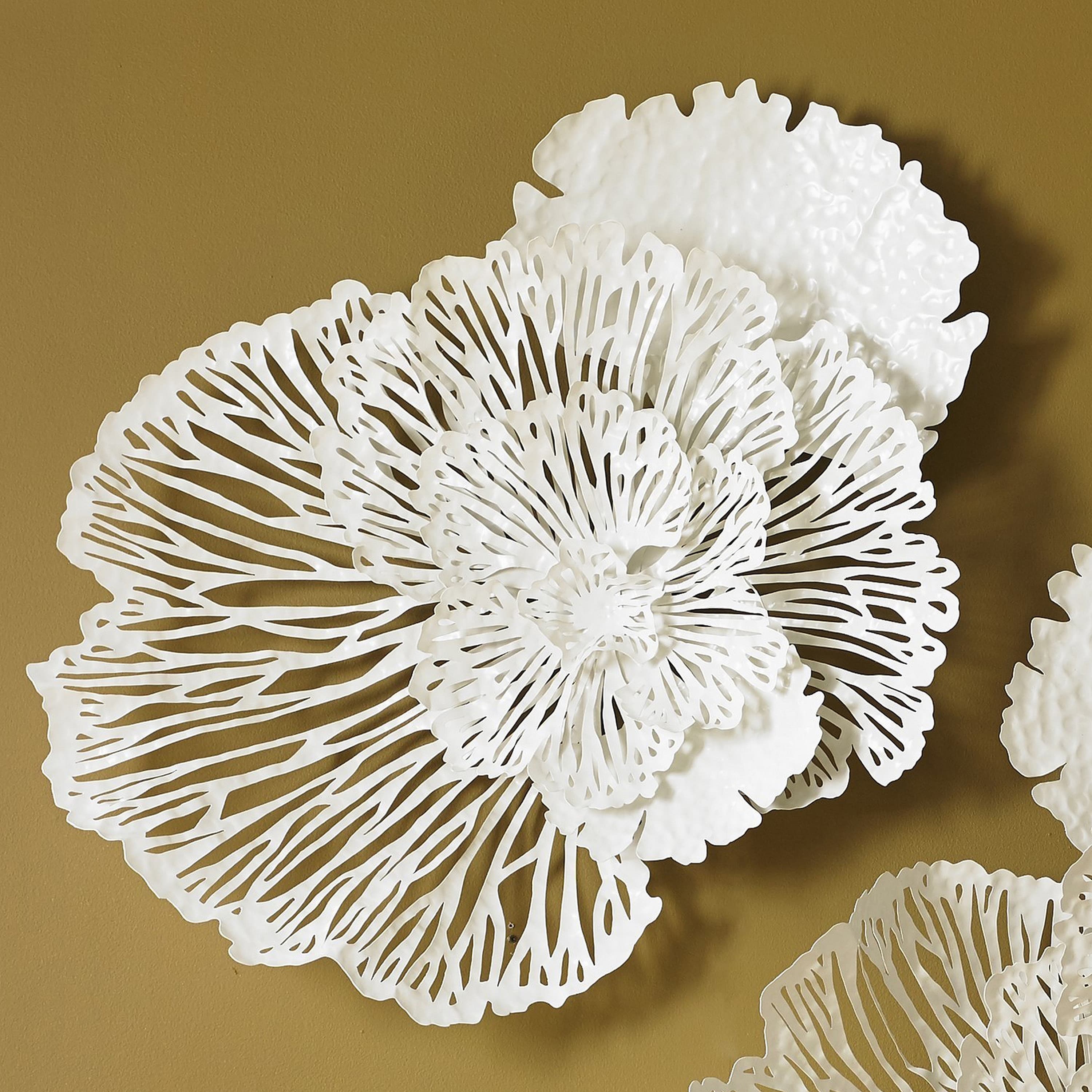 Декоративный настенный элемент Phillips Collection Flower Wall Art White, Small — фото 6