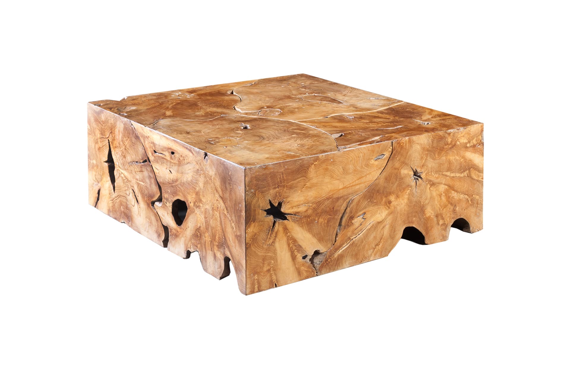 Кофейный столик Phillips Collection Teak Slice Coffee Table, Round — фото 5