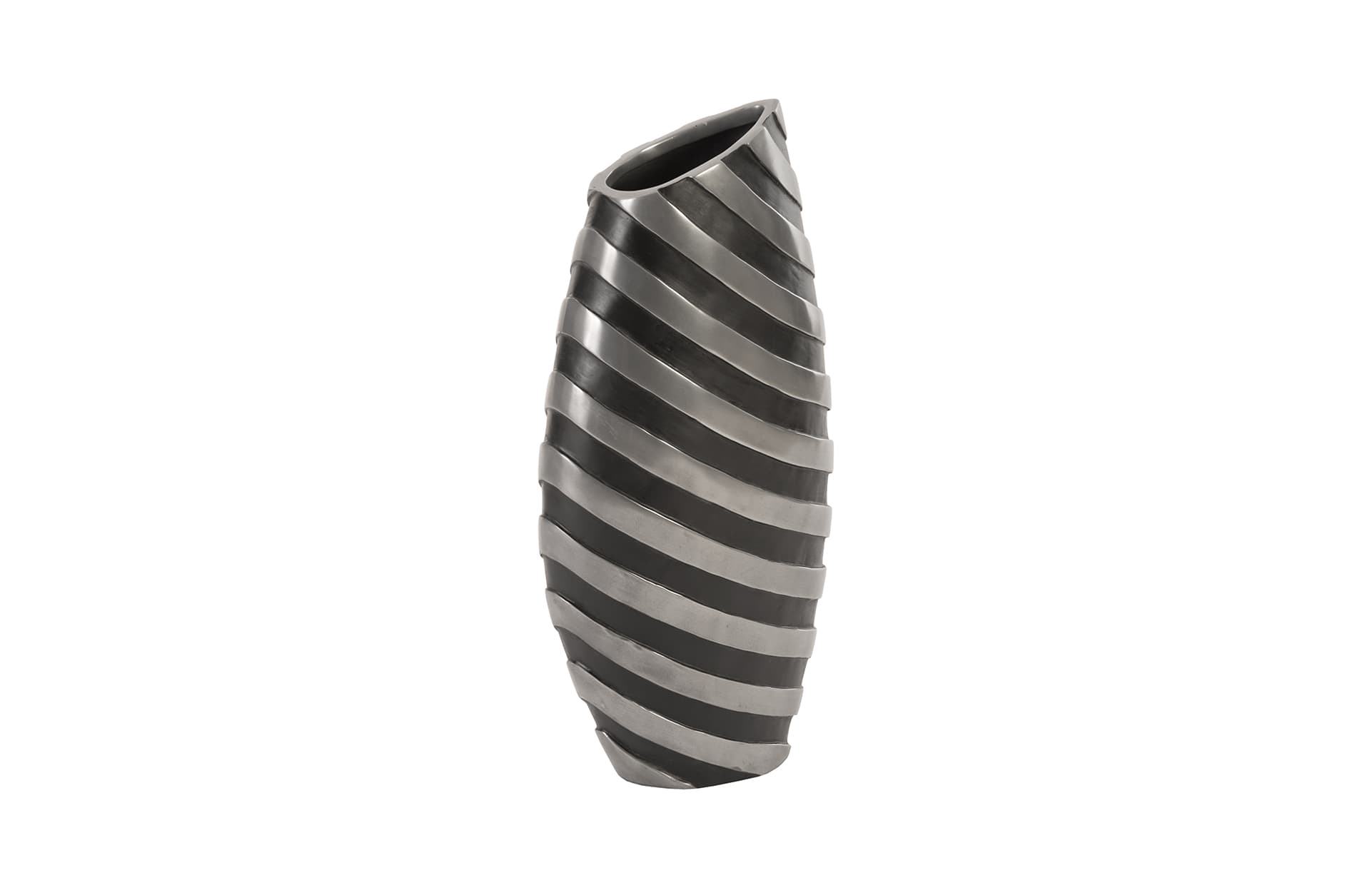Ваза Phillips Collection Turbo Jar, Aluminum and Black — фото 2