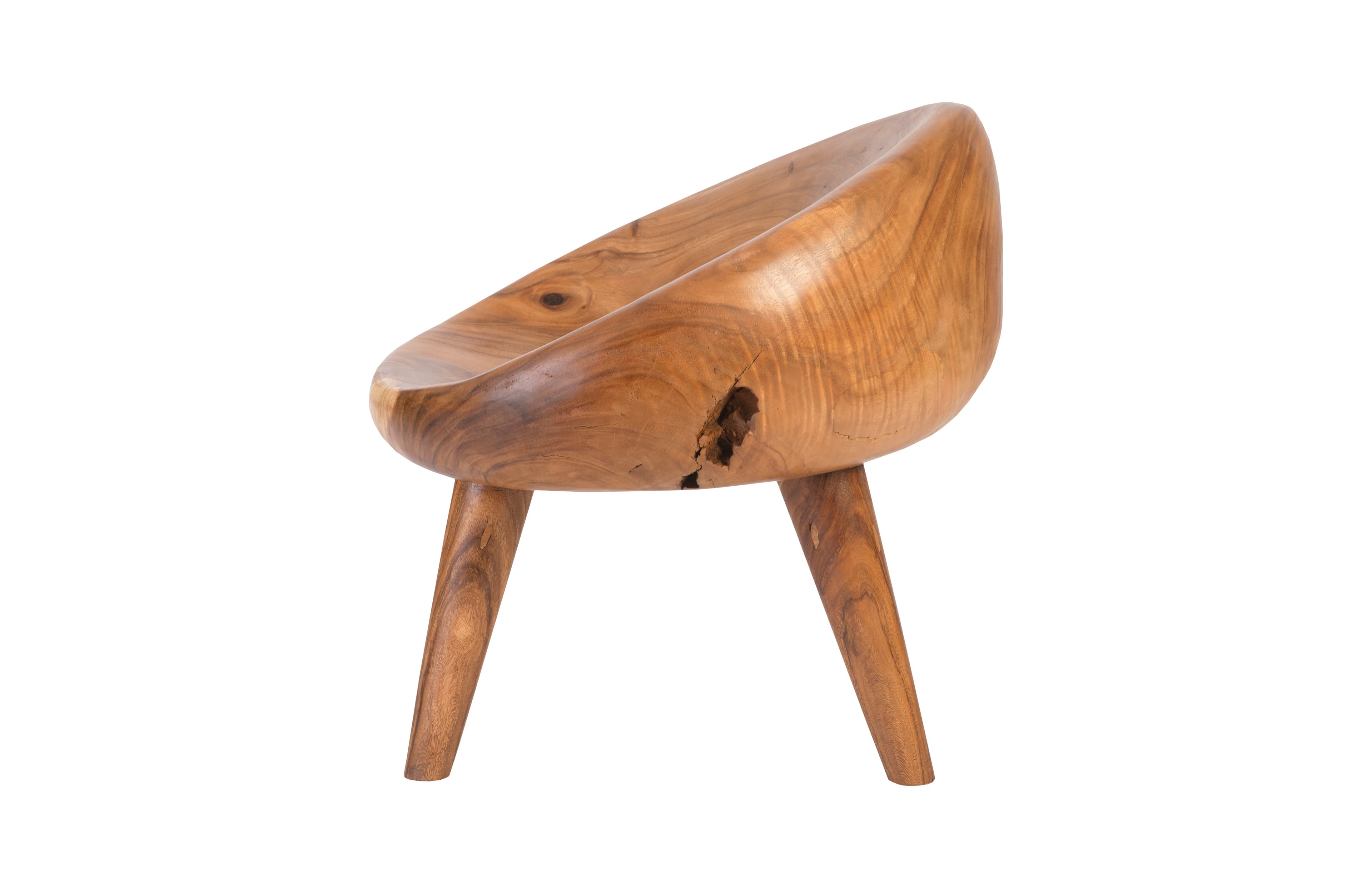 Стул Phillips Collection Chamcha Wood River Stone Chair, Assorted — фото 4