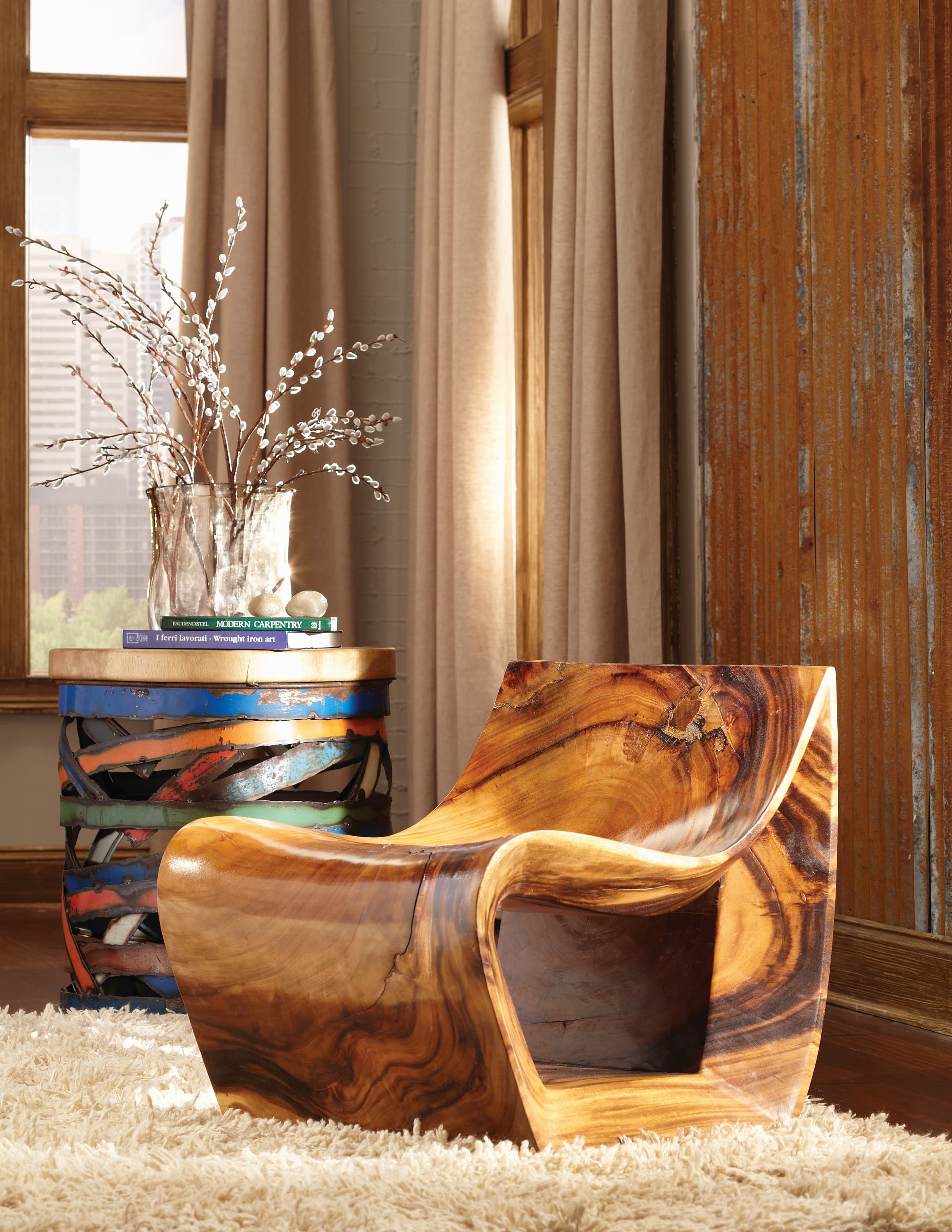 Кресло Phillips Collection Smooth Chamcha Wood Chair — фото 2