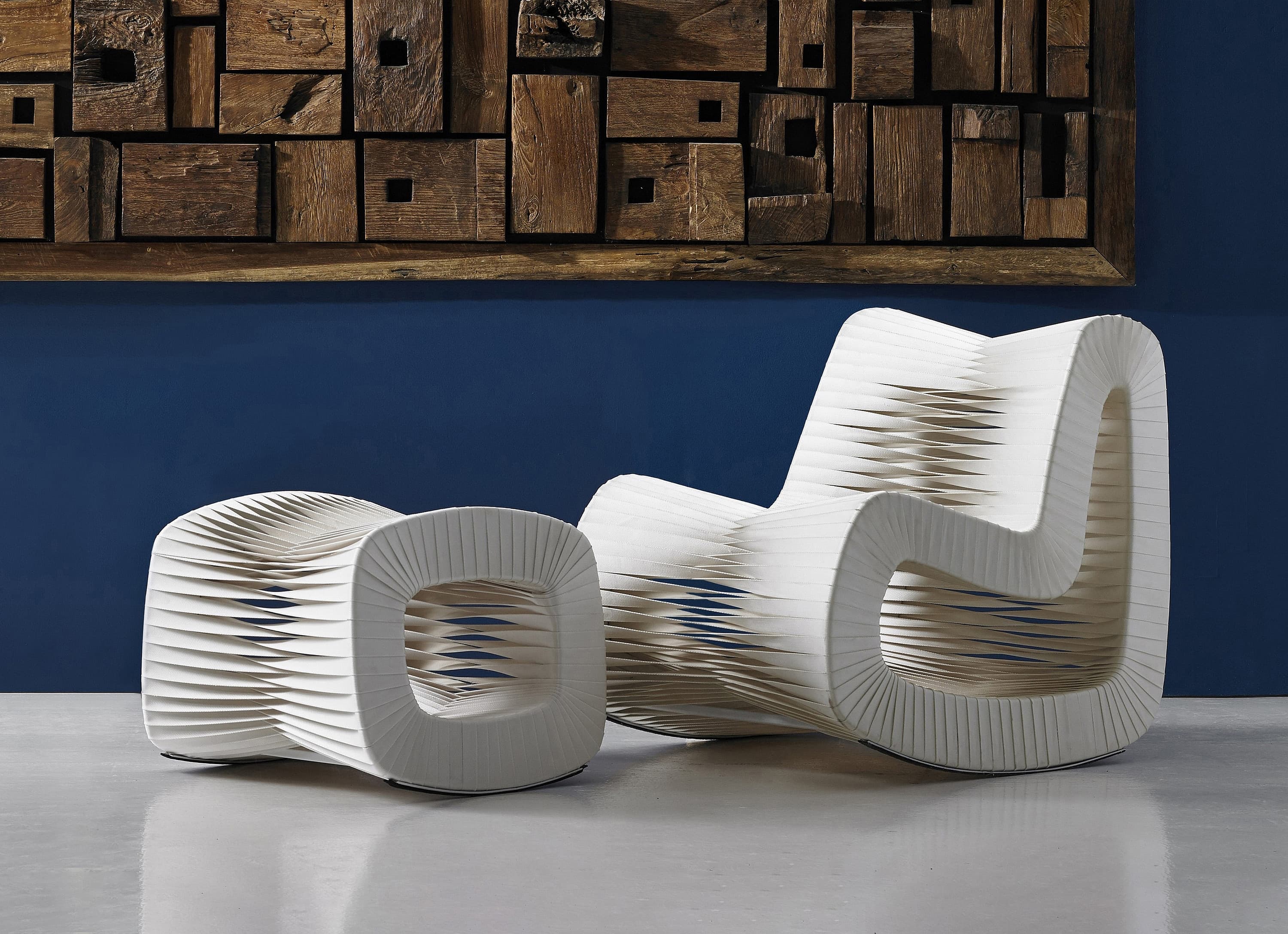 Кресло Phillips Collection Seat Belt Rocking Chair — фото 11