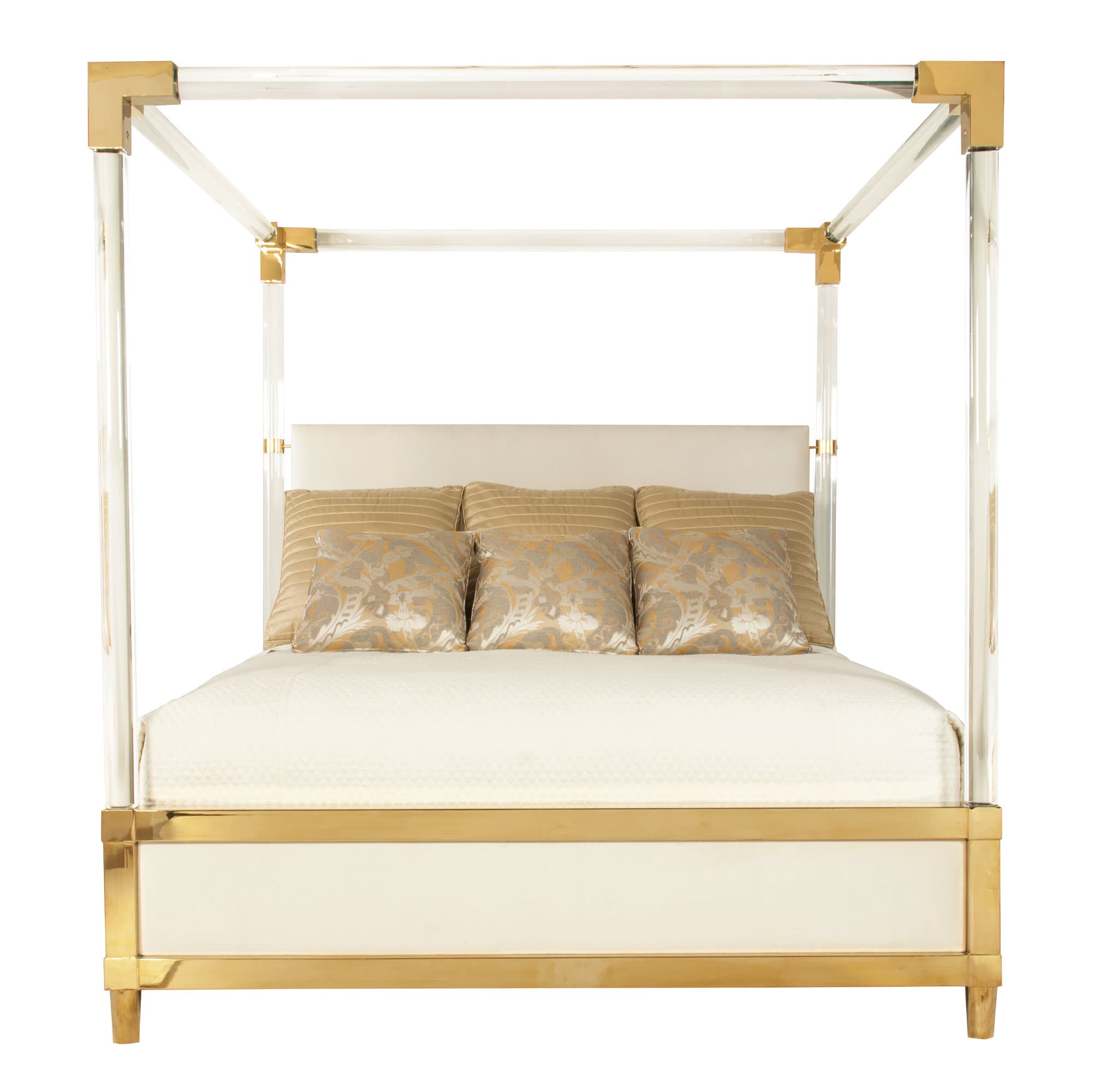 Двуспальная кровать Bernhardt Aiden Acrylic Canopy Upholstered Bed — фото 5