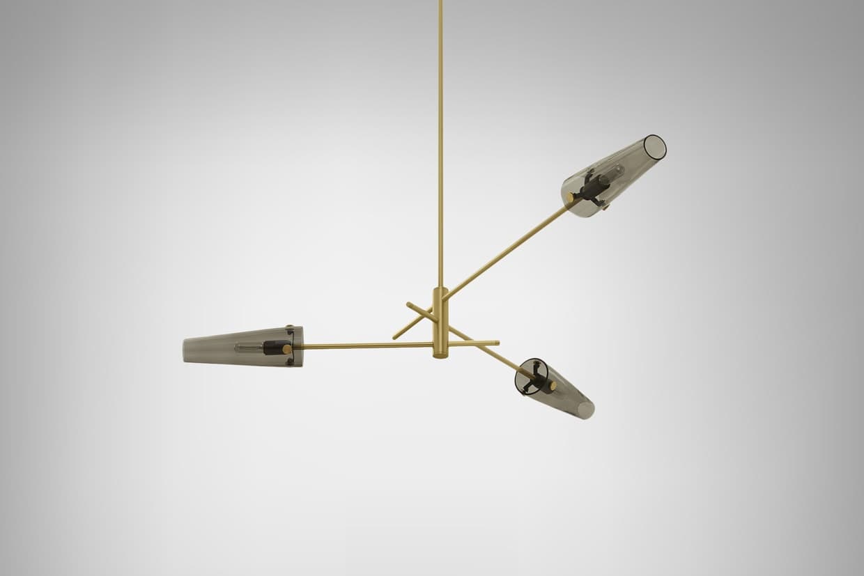 Подвесной светильник CTO Lighting AXIS THREE PENDANT — фото 3