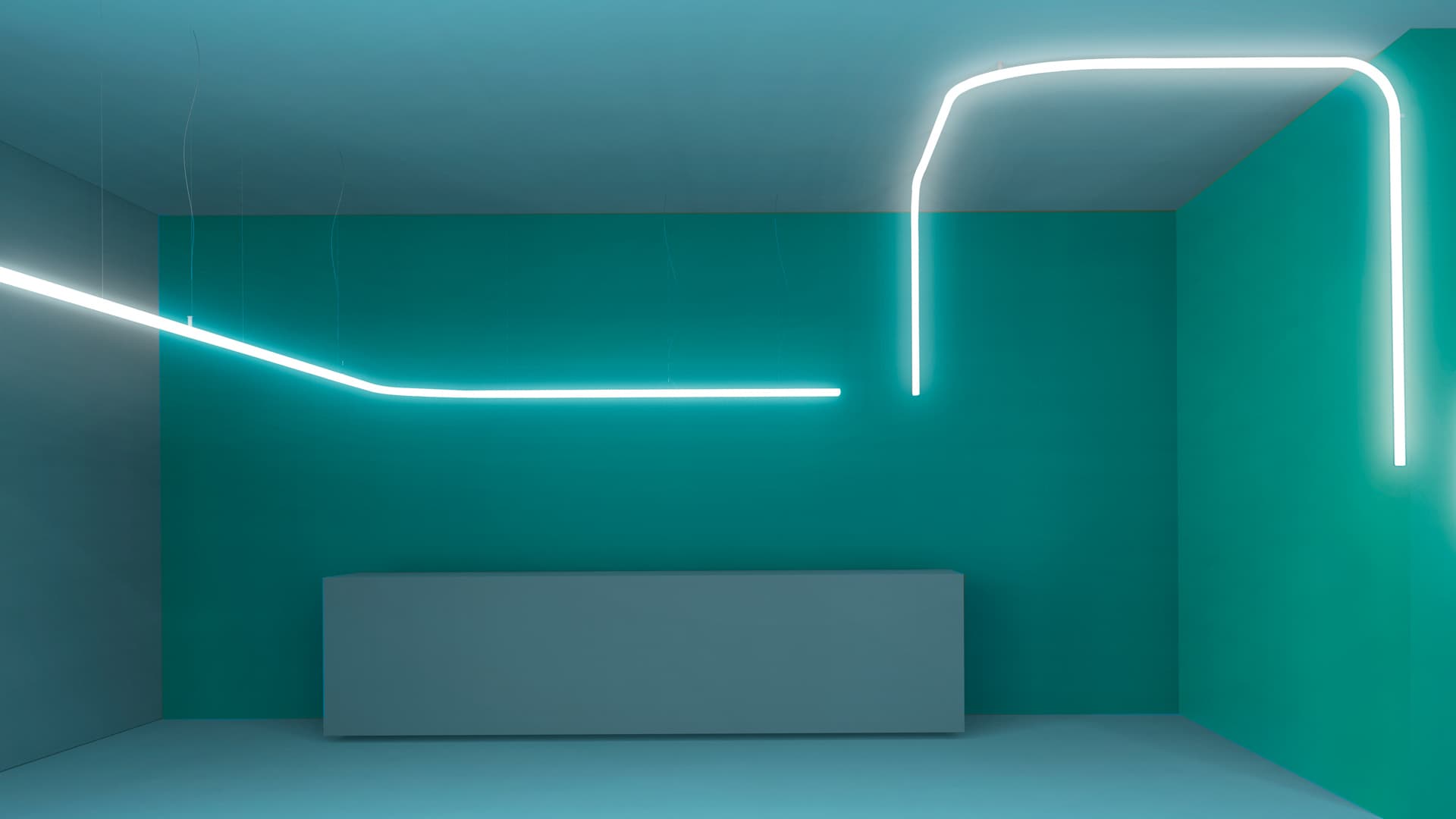 Подвесной светильник Artemide Alphabet of light system - Suspension - Curved - 60° — фото 2