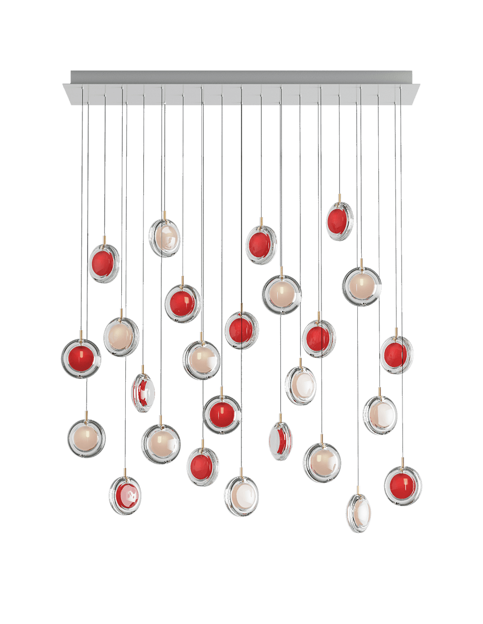 Подвесной светильник Bomma Lens chandelier / 26 pcs / square — фото 7
