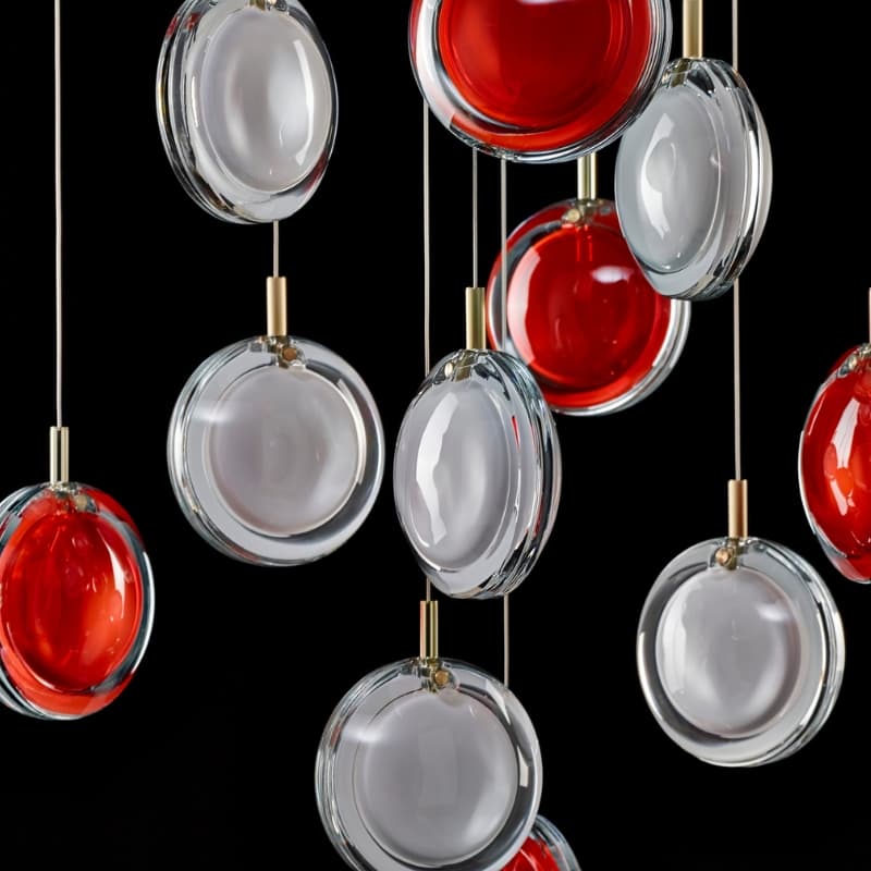 Подвесной светильник Bomma Lens chandelier / 26 pcs / square — фото 4