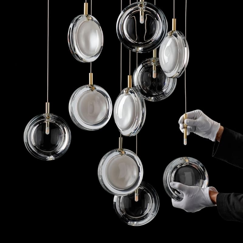 Подвесной светильник Bomma Lens chandelier / 26 pcs / square — фото 5