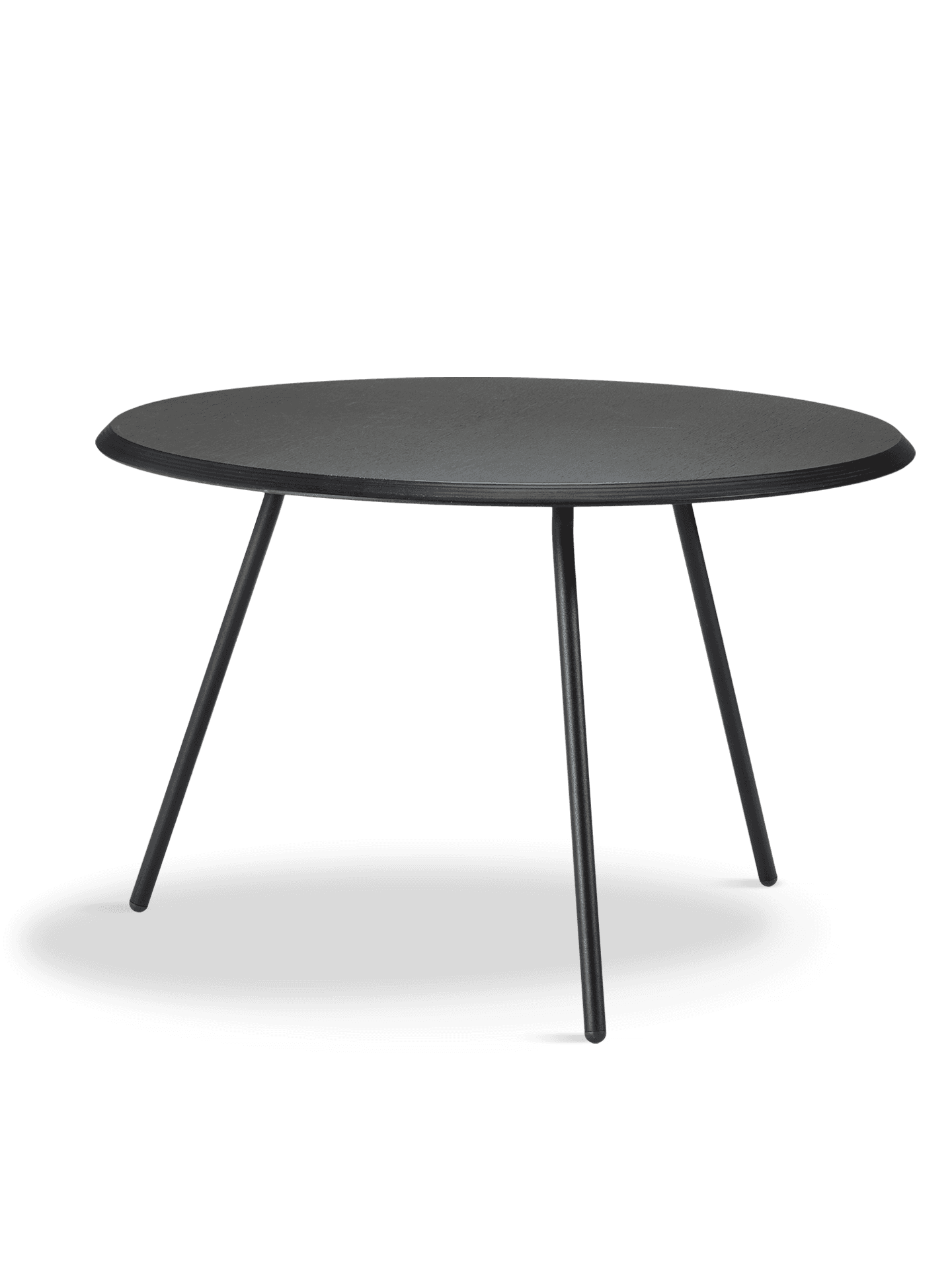 WOUD Soround coffee table - Black ash (Ø75xH49) — фото 2