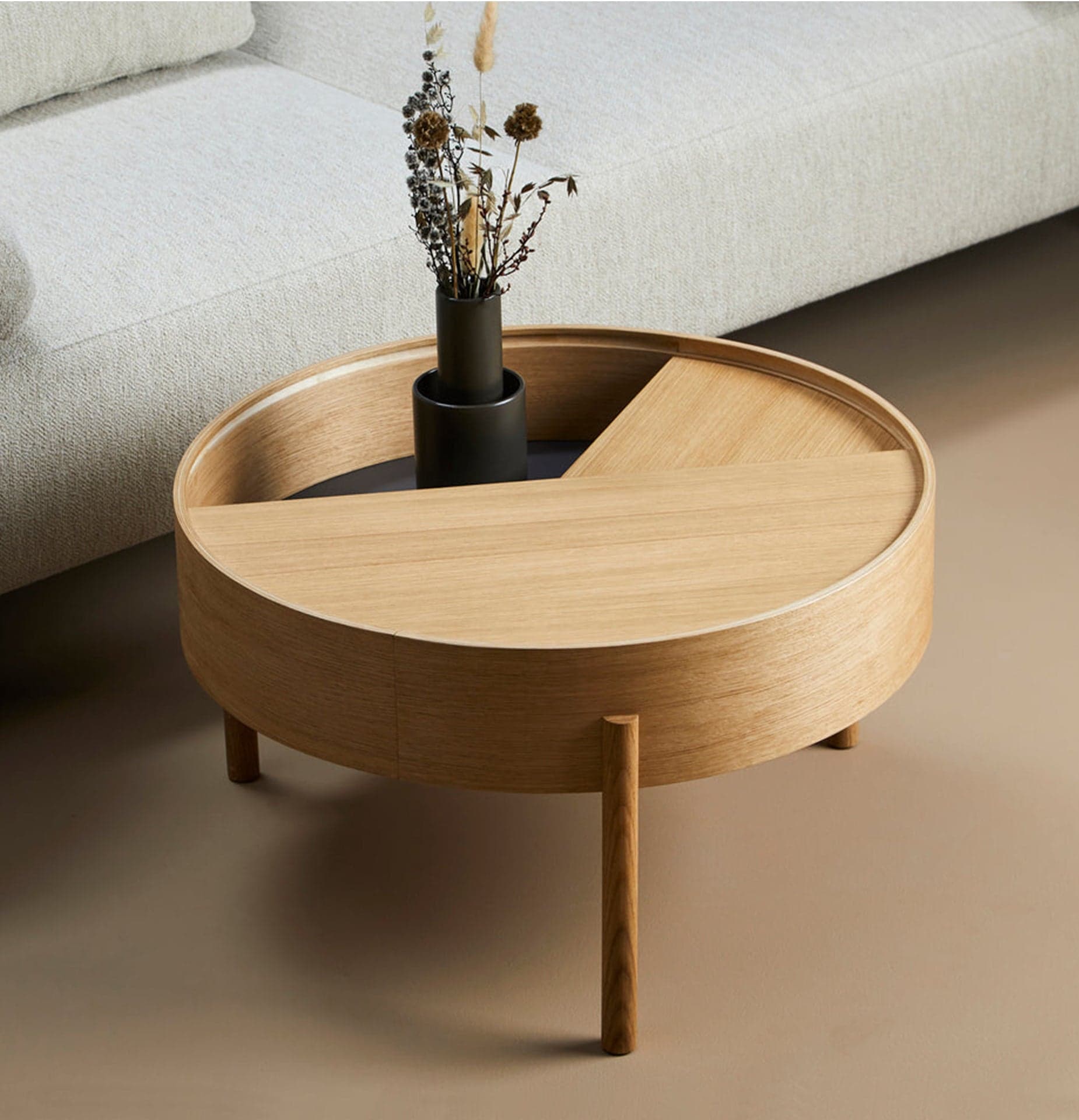 WOUD Arc coffee table (66 cm) - Oiled oak — фото 4