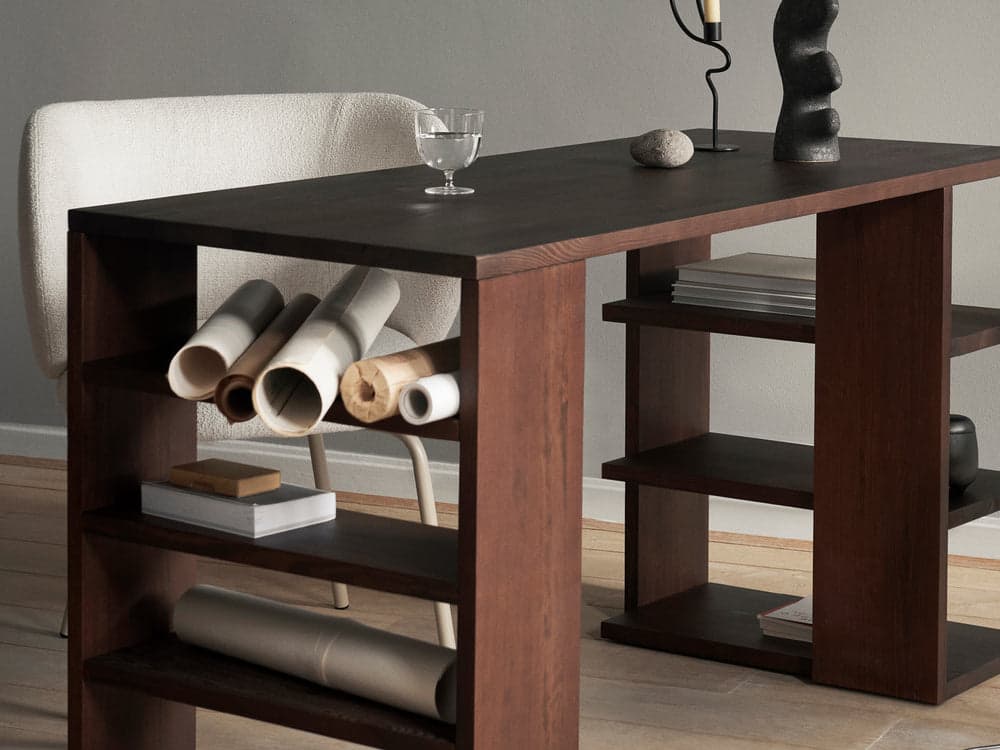 Ferm Living Edre Desk - Dark Stained Pine — фото 3